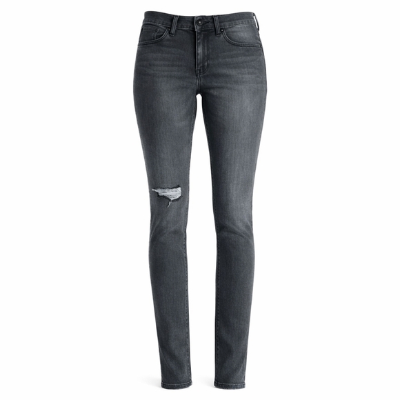 EXPRESS Mid Rise Stretch SKINNY JEANS Size 0 Regular - Picture 7 of 8